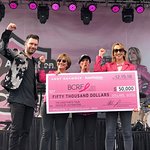 Andy Grammer and AutoNation Present Check to the Breast Cancer Research Foundation