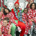 Jussie Smollett Surprises Kids at Holiday Event in Flint, Michigan