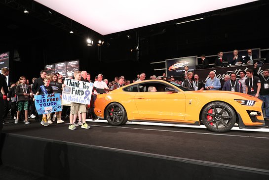 2020 Ford Mustang Shelby GT500 VIN 001 sold for charity at Barrett-Jackson