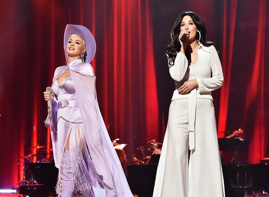 Katy Perry and Kacey Musgraves at 2019 MusiCares Person Of The Year Honoring Dolly Parton