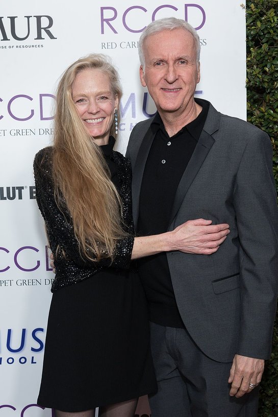 Suzy Amis Cameron and James Cameron at 2019 Red Carpet Green Dress Pre-Oscars Celebration