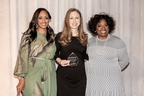 Malaak Compton Rock, Chelsea Clinton, LaTanya Richardson Jackson