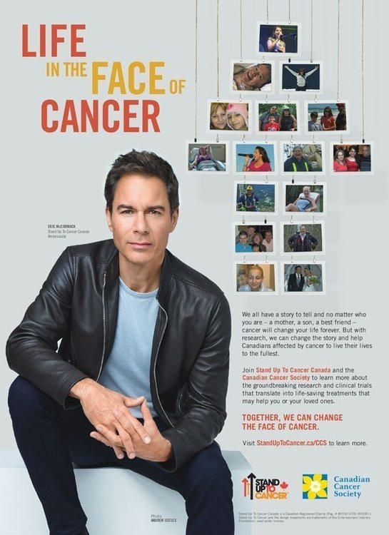 Stand Up to Cancer Canada Canadian Cancer Society Eric McCormack PSA