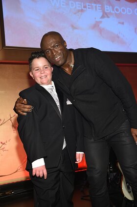 Carson Lexington-Stewart and Seal at DKMS Gala Carson Lexington-Stewart and Seal at DKMS Gala