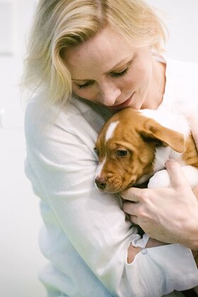 Princess Charlene at the Wallis Annenberg PetSpace 