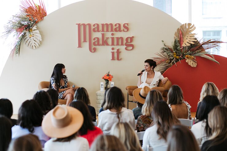 Natalie Alcala, founder of Fashion Mamas and Tiffani Thiessen, actress, author, and entrepreneur