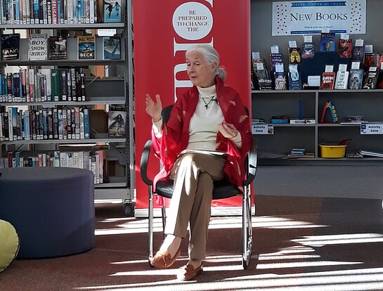 Jane spoke with students in Christchurch