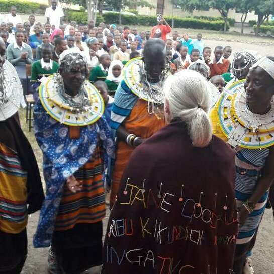 Jane enjoys her time with local people in Tanzania, hearing the ways in which they are making a difference.