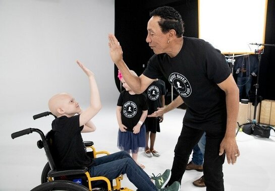 Smokey Robinson during his special visit to record a singalong at St. Jude Children's Research Hospital