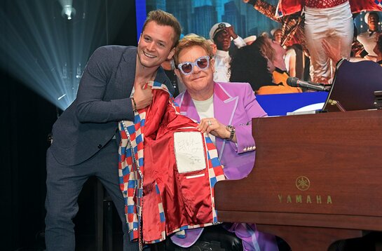 Taron Egerton and Sir Elton John attend the first Midsummer Party