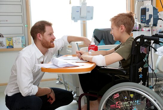 Prince Harry Visits Sheffield Children's Hospital