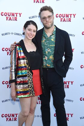 Lauren Miller Rogen and Seth Rogen attend Hilarity For Charity's County Fair