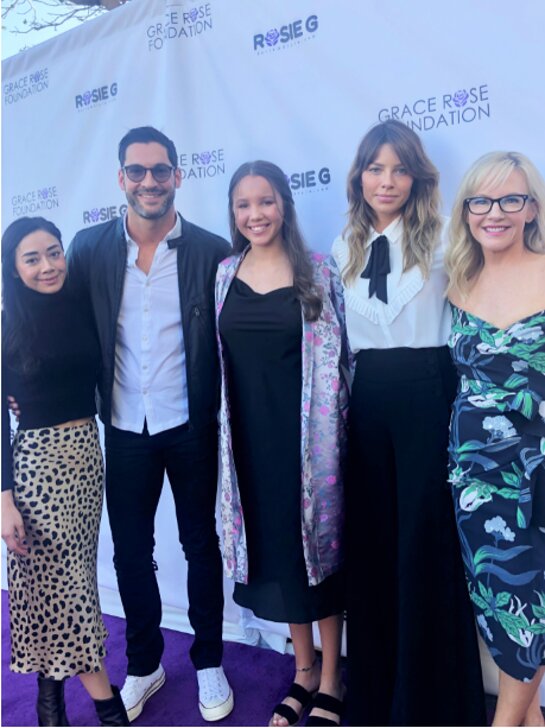 The Cast of Lucifer attends the Grace Rose Foundation Fashion Show Fundraiser