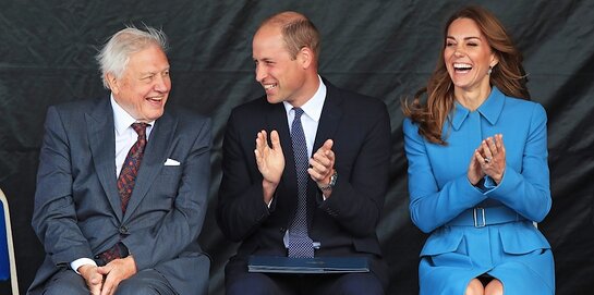 Duke and Duchess of Cambridge With David Attenborough