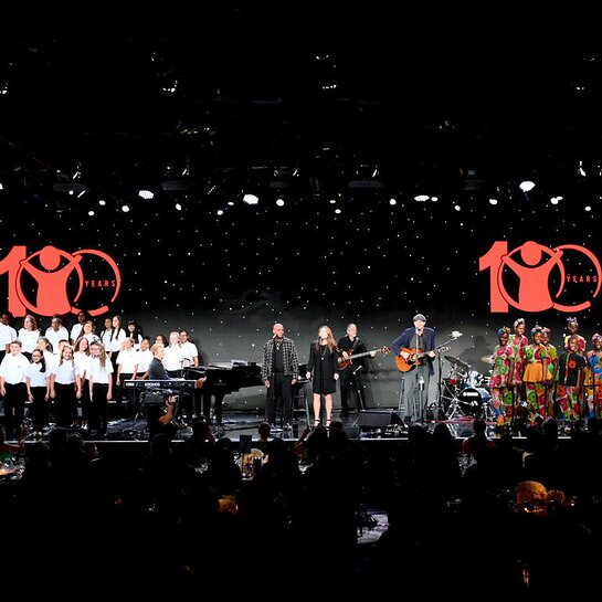 James Taylor performs at Save the Children's Centennial Celebration