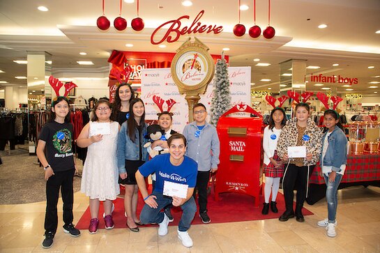 Jake T. Austin joined local Make-A-Wish Wish Kids and their families to kick off the 12th annual Believe campaign