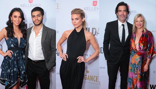 Naomi Scott and Mena Massoud; Annalynne McCord; Carter Oosterhouse and Amy Smart at the 2019 WildAid Gala. Naomi Scott and Mena Massoud; Annalynne McCord; Carter Oosterhouse and Amy Smart at the 2019 WildAid Gala.