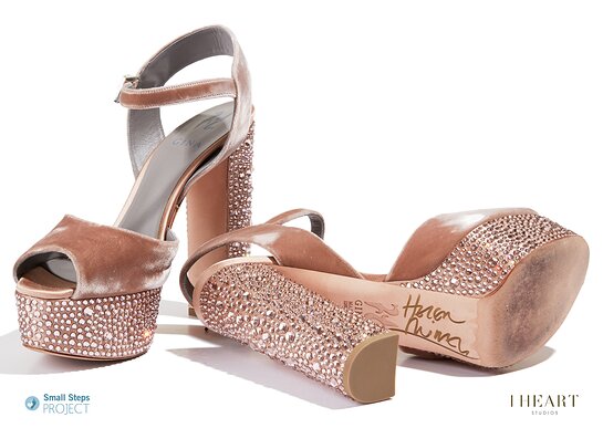 Helen Mirren's incredible pink diamond studded platform heels will all be available to bid on during the auction.
