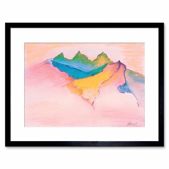 Himalayan Landscape, watercolor by Jerry Garcia