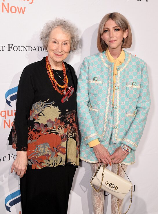 Margaret Atwood and Scarlett Curtis attend the annual Make Equality Reality Gala hosted by Equality Now on November 19, 2019 Margaret Atwood and Scarlett Curtis attend the annual Make Equality Reality Gala hosted by Equality Now on November 19, 2019