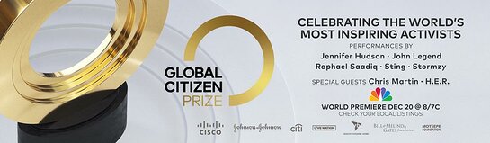 Global Citizen strives to end world poverty by 2030.