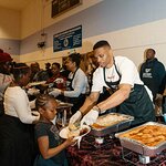 Houston Rockets Russell Westbrook and James Harden Serve Up Thanksgiving Dinners in Los Angeles