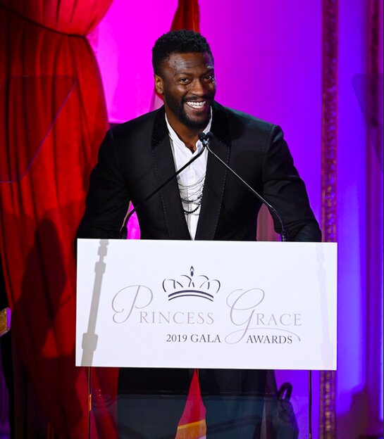 Aldis Hodge at the 2019 Princess Grace Awards Gala