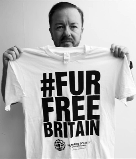 Ricky Gervais supports #FurFreeBritain