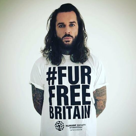 Pete Wicks supports #FurFreeBritain Pete Wicks supports #FurFreeBritain