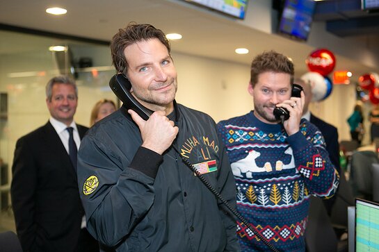 Bradley Cooper at ICAP's 2019 Charity Day