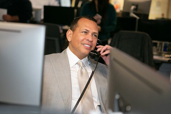 Alex Rodriguez at ICAP 2019 Charity Day