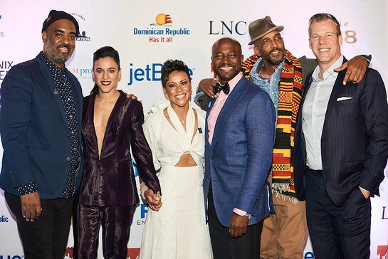 Tony Peralta, Solly Duran, Kathy Romero, Taye Diggs, Shane Evans and Jonathan Wunderlich