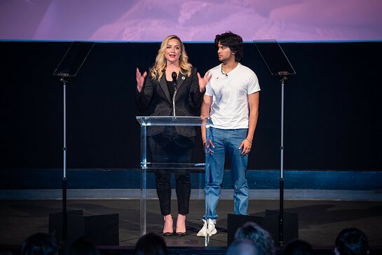 Elisabeth Rohm and Xolo Mariduena