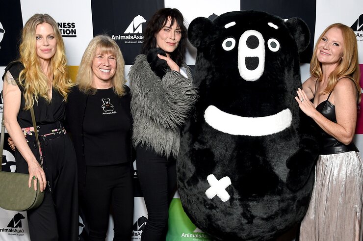 Kristin Bauer, Jill Robinson, founder of Animals Asia, Michelle Forbes and Tara Buck attend Animals Asia: Kindness in Action