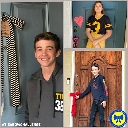 Parker Bates, Mackenzie Hancsicsak and Jason Maybaum Among Celebrities to Launch #TieABowChallenge Parker Bates, Mackenzie Hancsicsak and Jason Maybaum Among Celebrities to Launch #TieABowChallenge