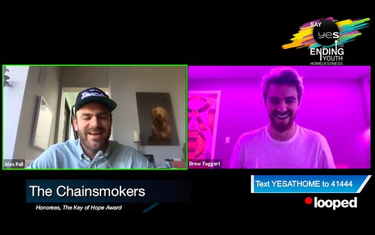 The Chainsmokers lended their support to YES AT HOME's virtual gala. The Chainsmokers lended their support to YES AT HOME's virtual gala.