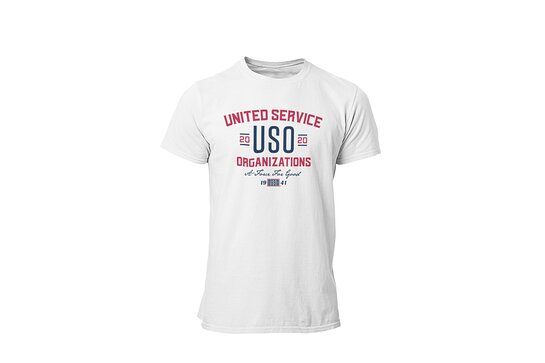 This year marks the 10th anniversary of the USO T-shirt campaign.