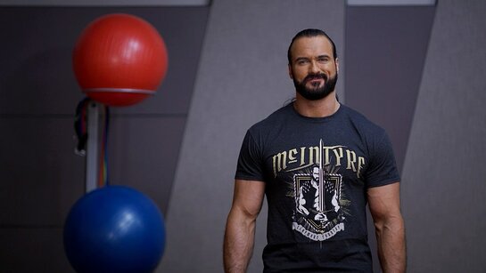 WWE Superstar Drew McIntyre leads a virtual workout in the brand-new Special Olympics School of Strength