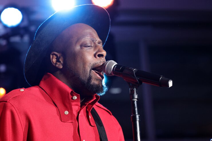 Wyclef Jean performs onstage at the 2021 Hudson River Park Gala