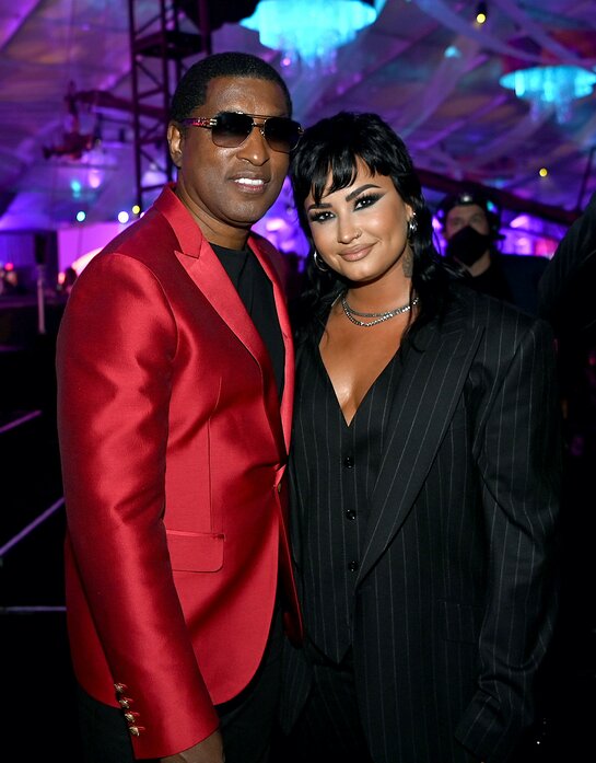 Kenny "Babyface" Edmonds and Demi Lovato at Keep Memory Alive's 25th annual Power of Love gala