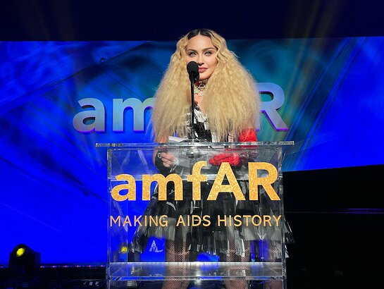 Madona at amfAR LA Gala