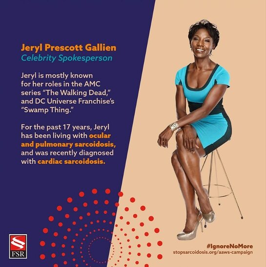 Jeryl Prescott, actress and FSR sarcoidosis advocate