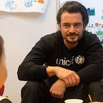 Orlando Bloom in Moldova to Meet Refugee Children Fleeing Ukraine War