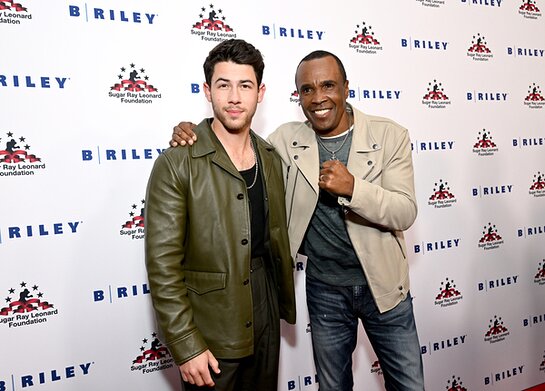 Nick Jonas and Sugar Ray Leonard attend Sugar Ray Leonard Foundation's 11th Annual 'Big Fighters, Big Cause' Charity Boxing Night