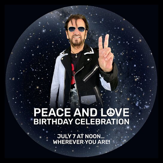 RINGO CELEBRATES HIS BIRTHDAY WITH HIS ANNUAL CAMPAIGN FOR PEACE AND LOVE
