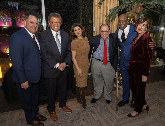 Peter Anzalone, Mr. G, Tamsen Fadal, Edward R. Matthews, Kori Chambers and Laura Hickman. Peter Anzalone, Mr. G, Tamsen Fadal, Edward R. Matthews, Kori Chambers and Laura Hickman.