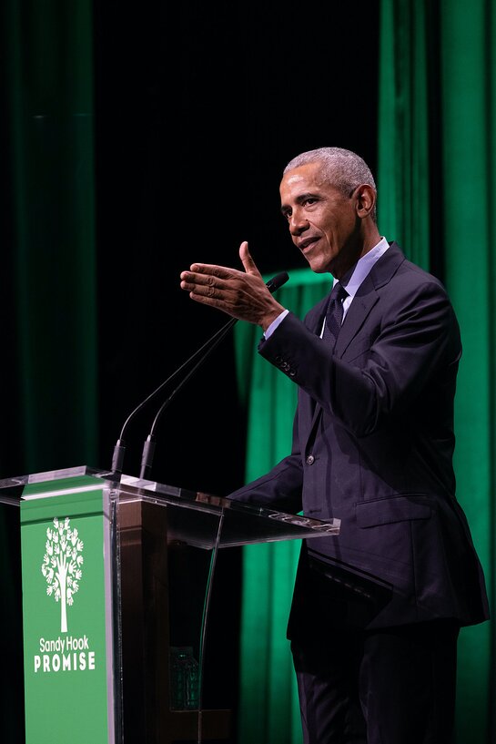 President Barack Obama delivers keynote speech at Sandy Hook Promise's 10-Year Remembrance benefit event