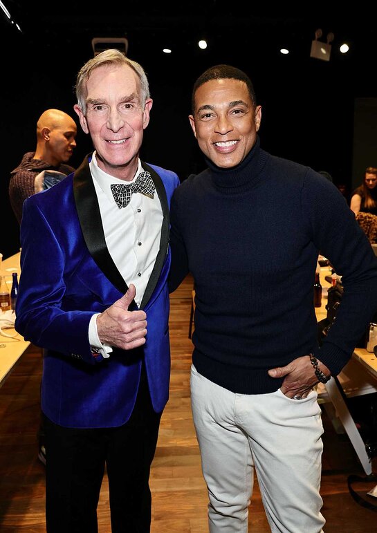 Bill Nye and Don Lemon at Blue Jacket Fashion Show Bill Nye and Don Lemon at Blue Jacket Fashion Show