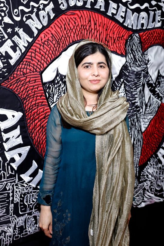 Malala Yousafzai attends the 16th Annual WIF Oscar® Party Presented By Johnnie Walker, Max Mara, And Mercedes-Benz