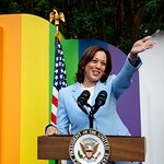 Stars Join VP Kamala Harris at GLAAD Pride Reception